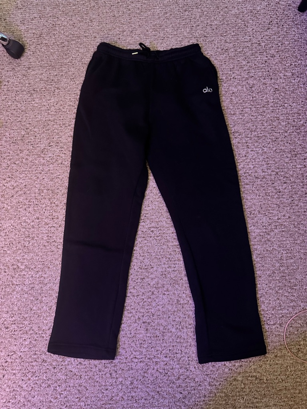 “Black Fleece-Lined Jogger Pants” size L